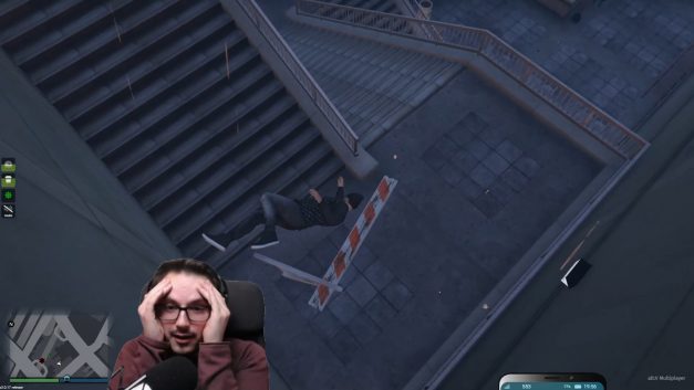 Tödlicher Sturz von der Treppe | GTA-RP Dirty-Gaming | Stream Highlight